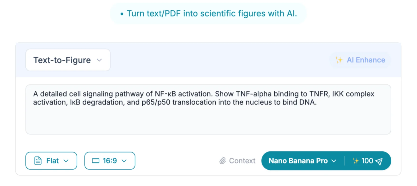 SciFig text-to-figure interface