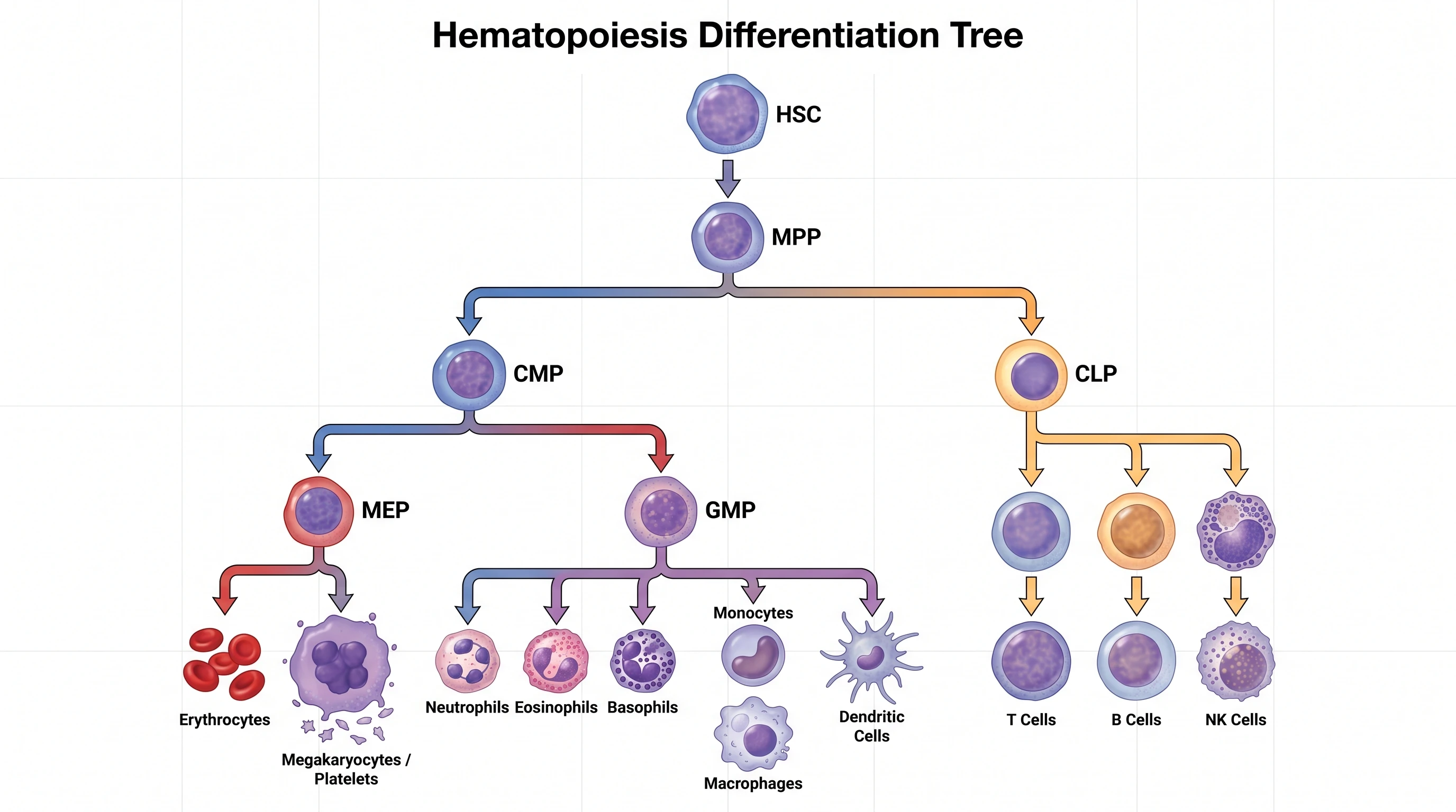 Hematopoiesis Diagrams for EHA 2026 Researchers