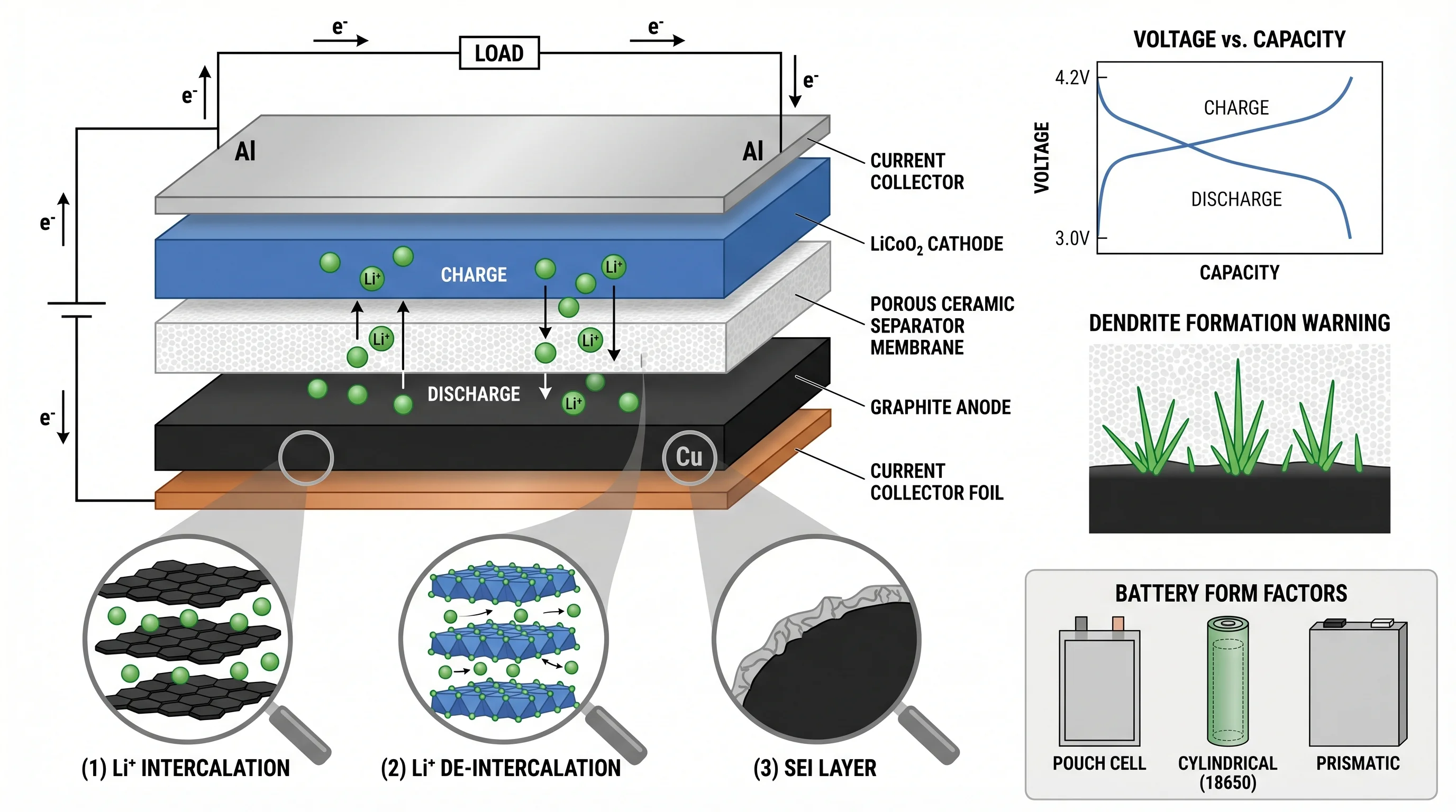 Lithium Ion Battery Cell Architecture