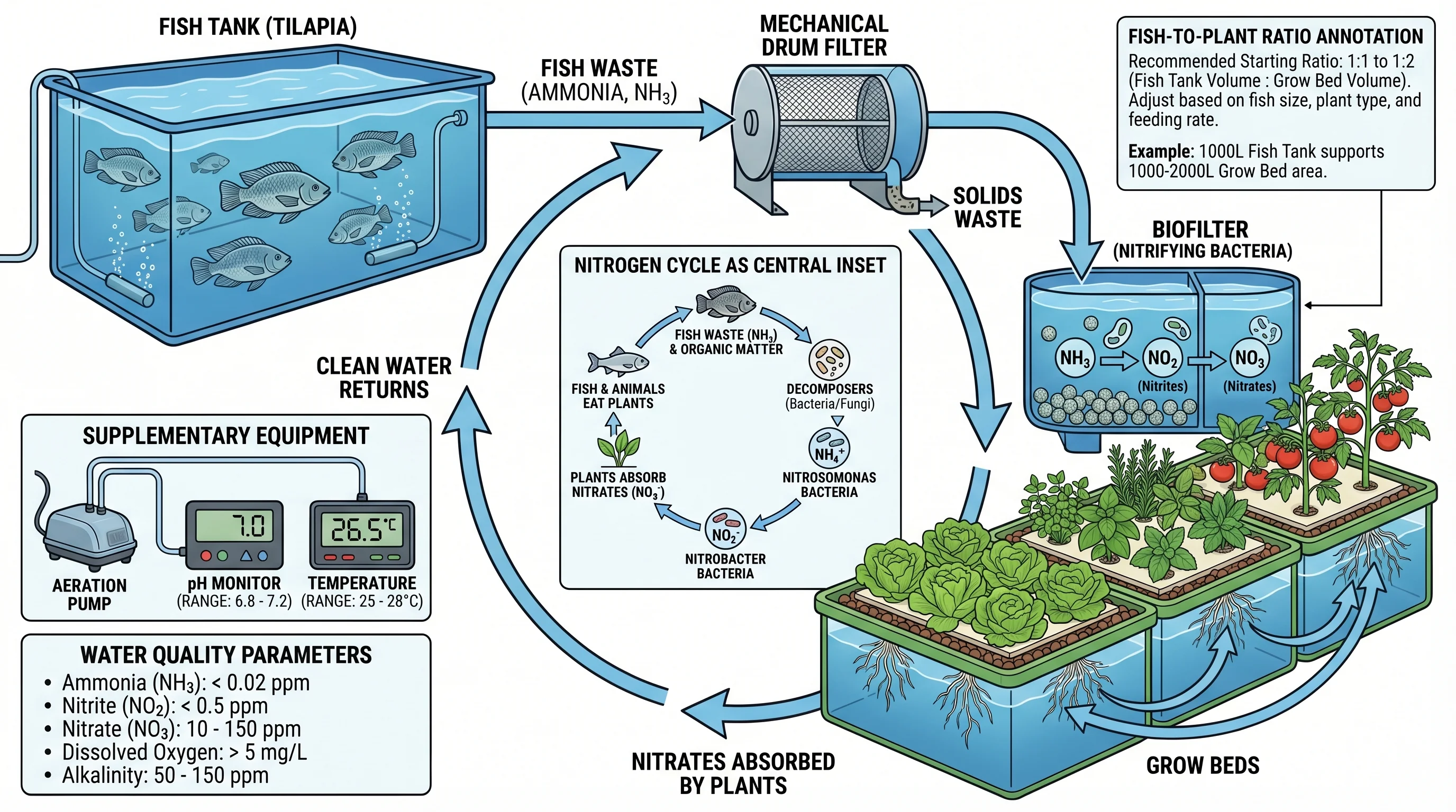 Aquaponics Closed Loop System