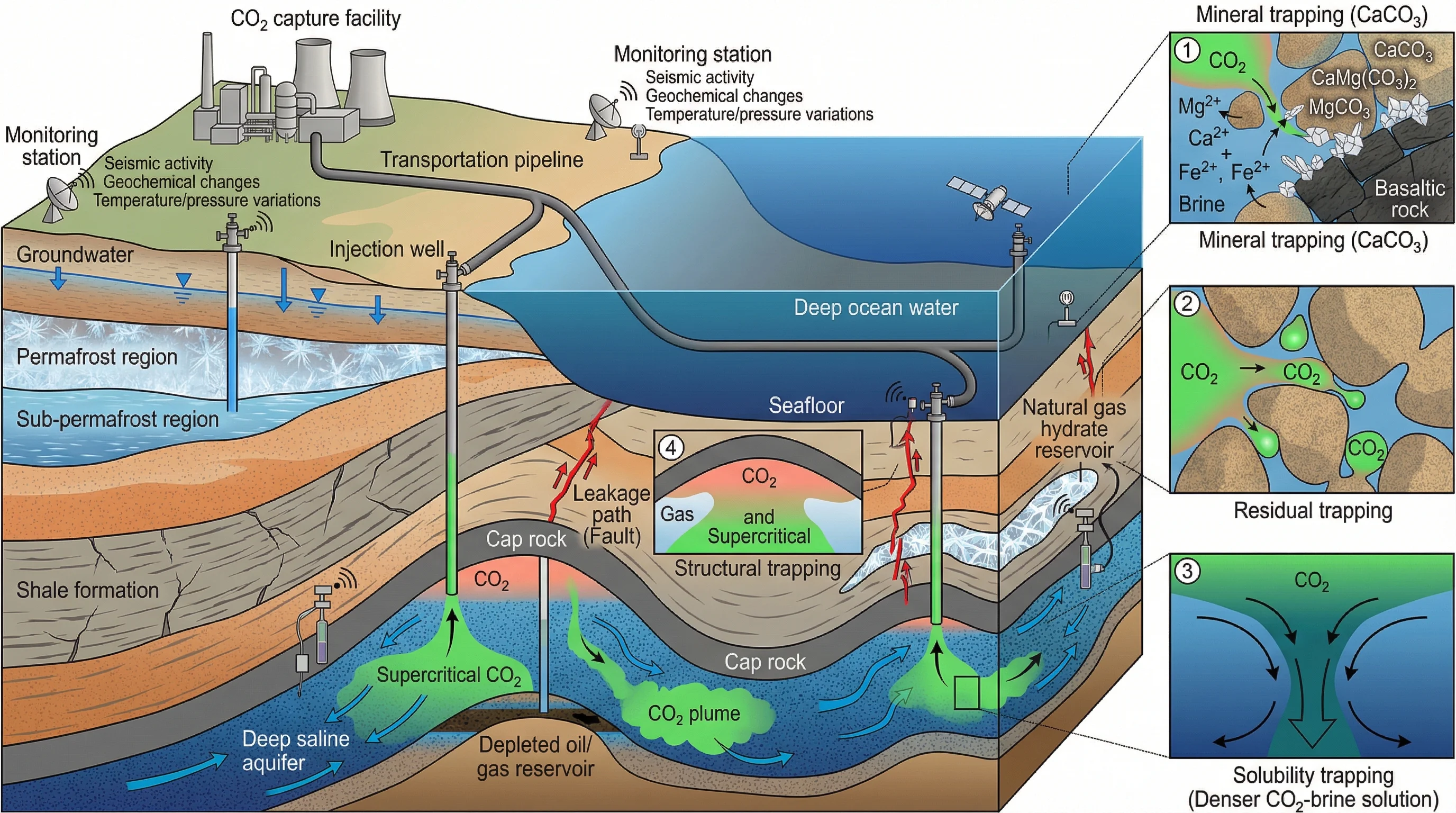 Carbon Capture And Geological Storage System