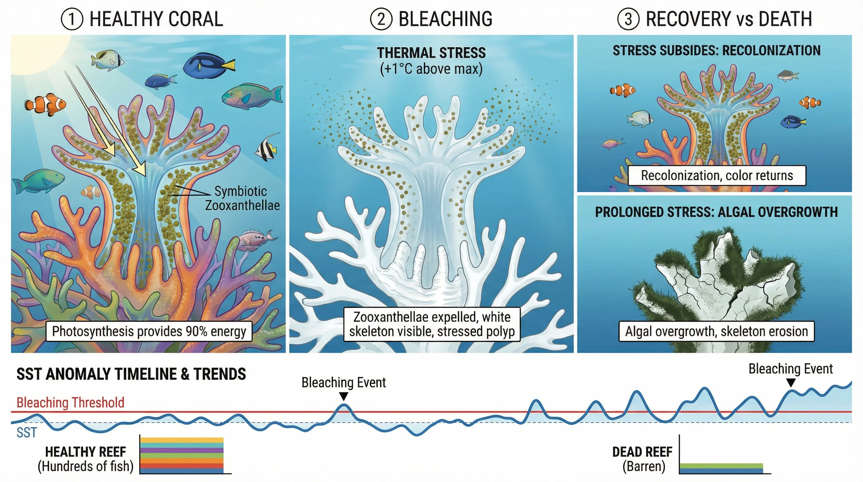 Coral Reef Bleaching And Recovery