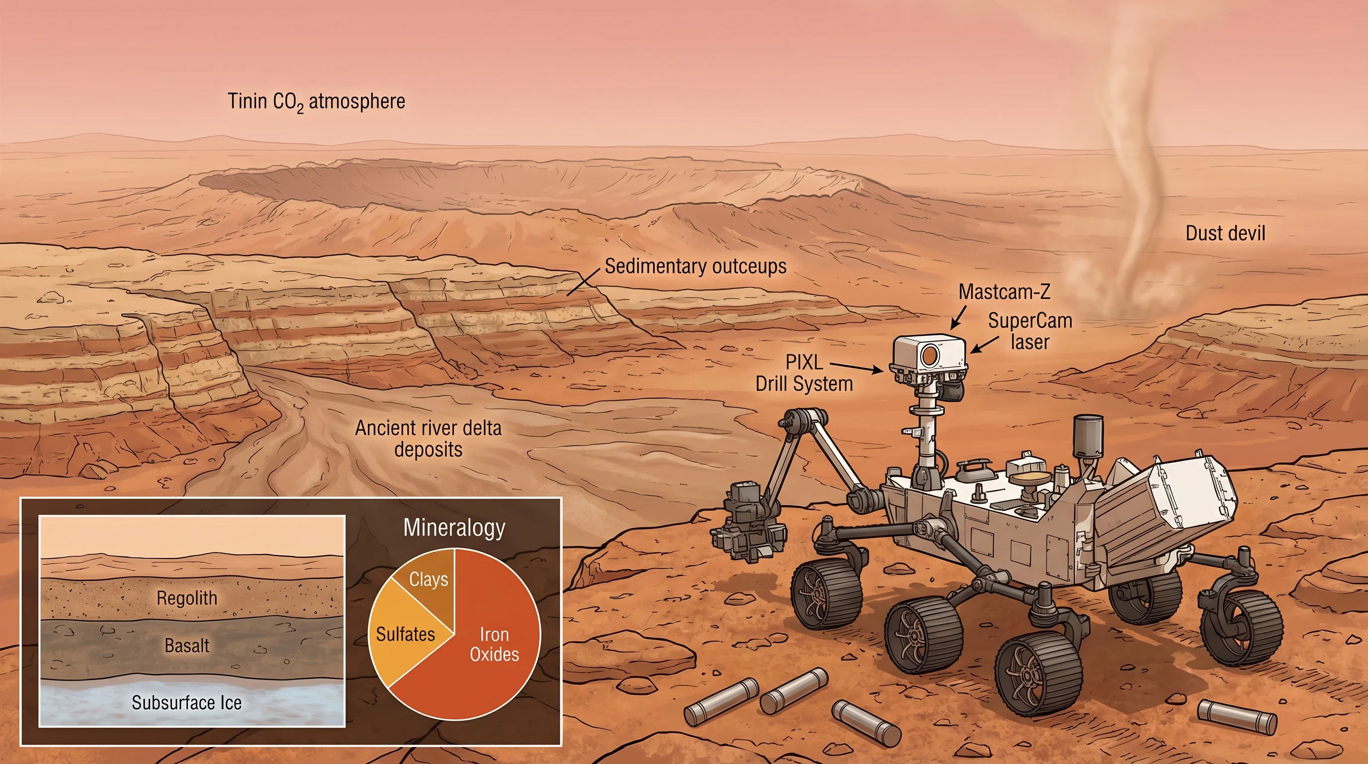 Mars Surface Geology And Rover