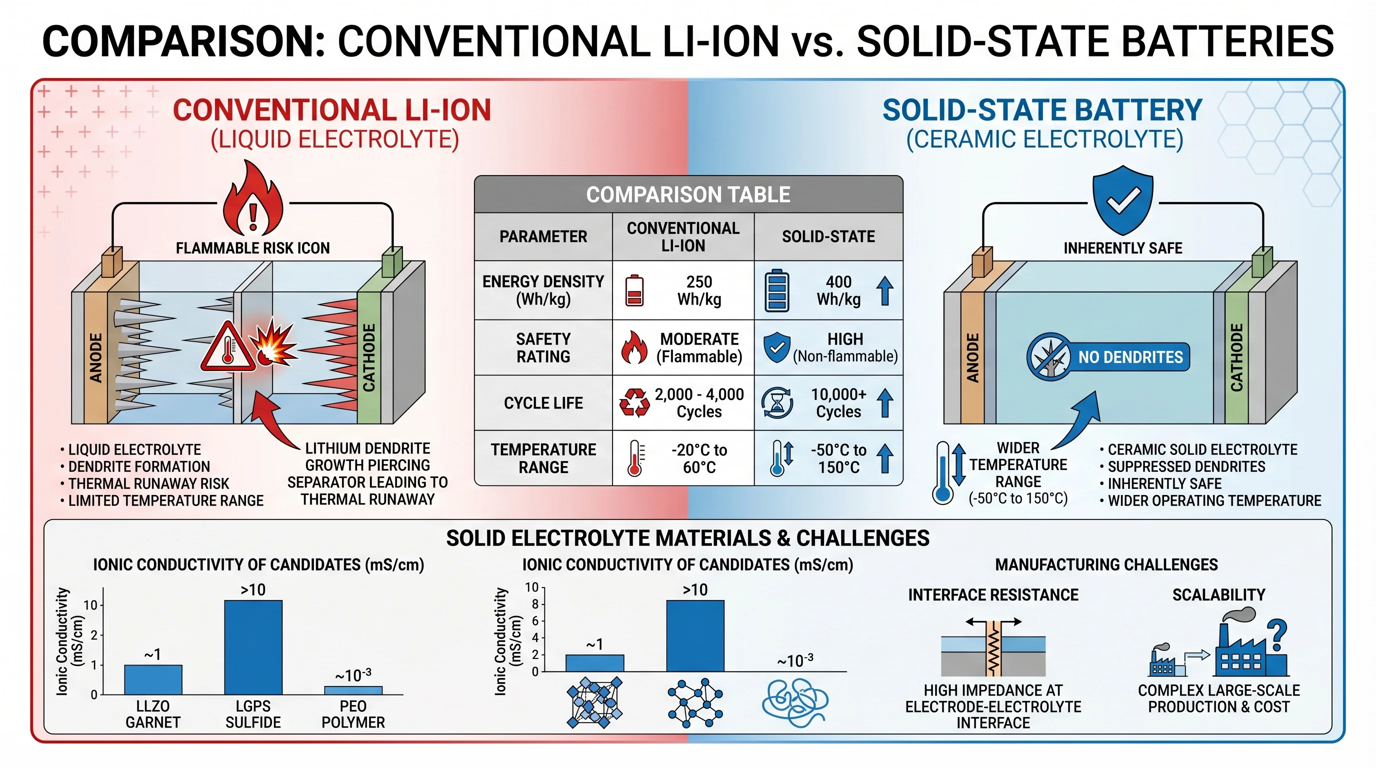 Solid State Battery Vs Liquid Electrolyte Comparison