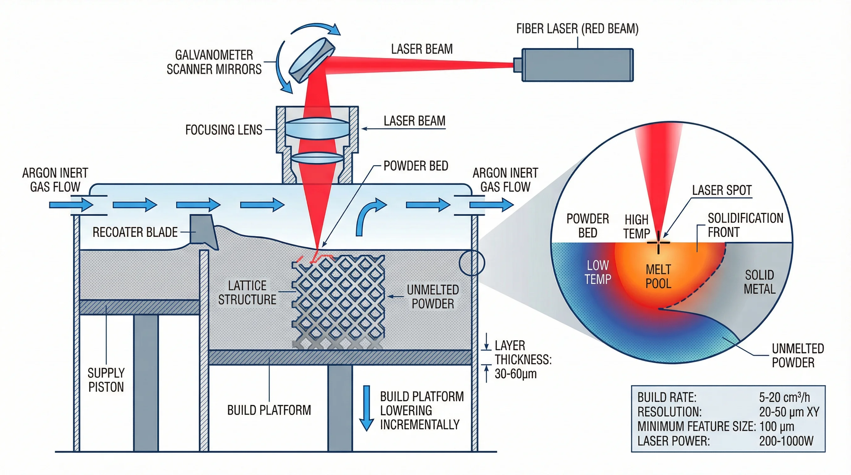 Selective Laser Melting Metal 3D Printer