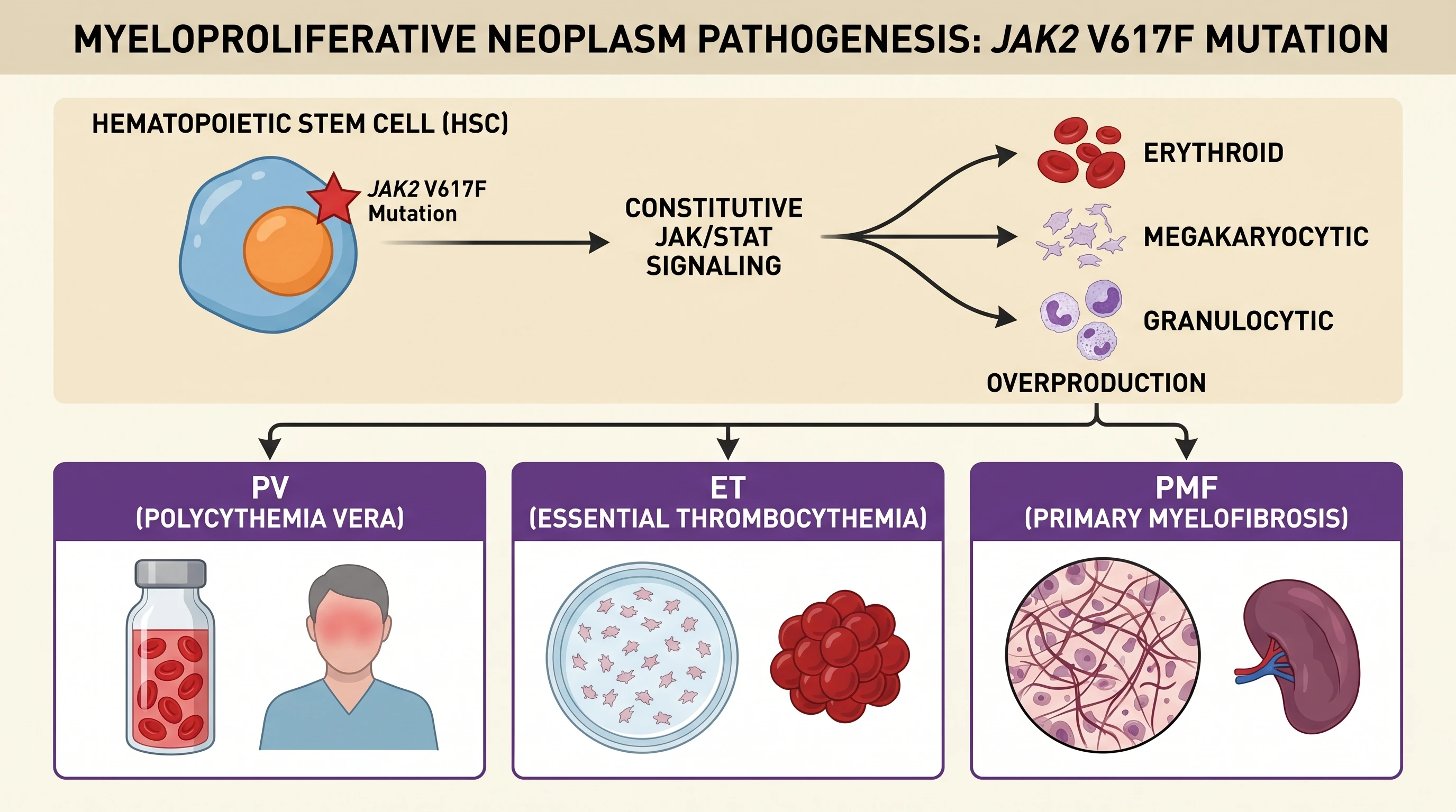 MPN JAK2 V617F Pathogenesis
