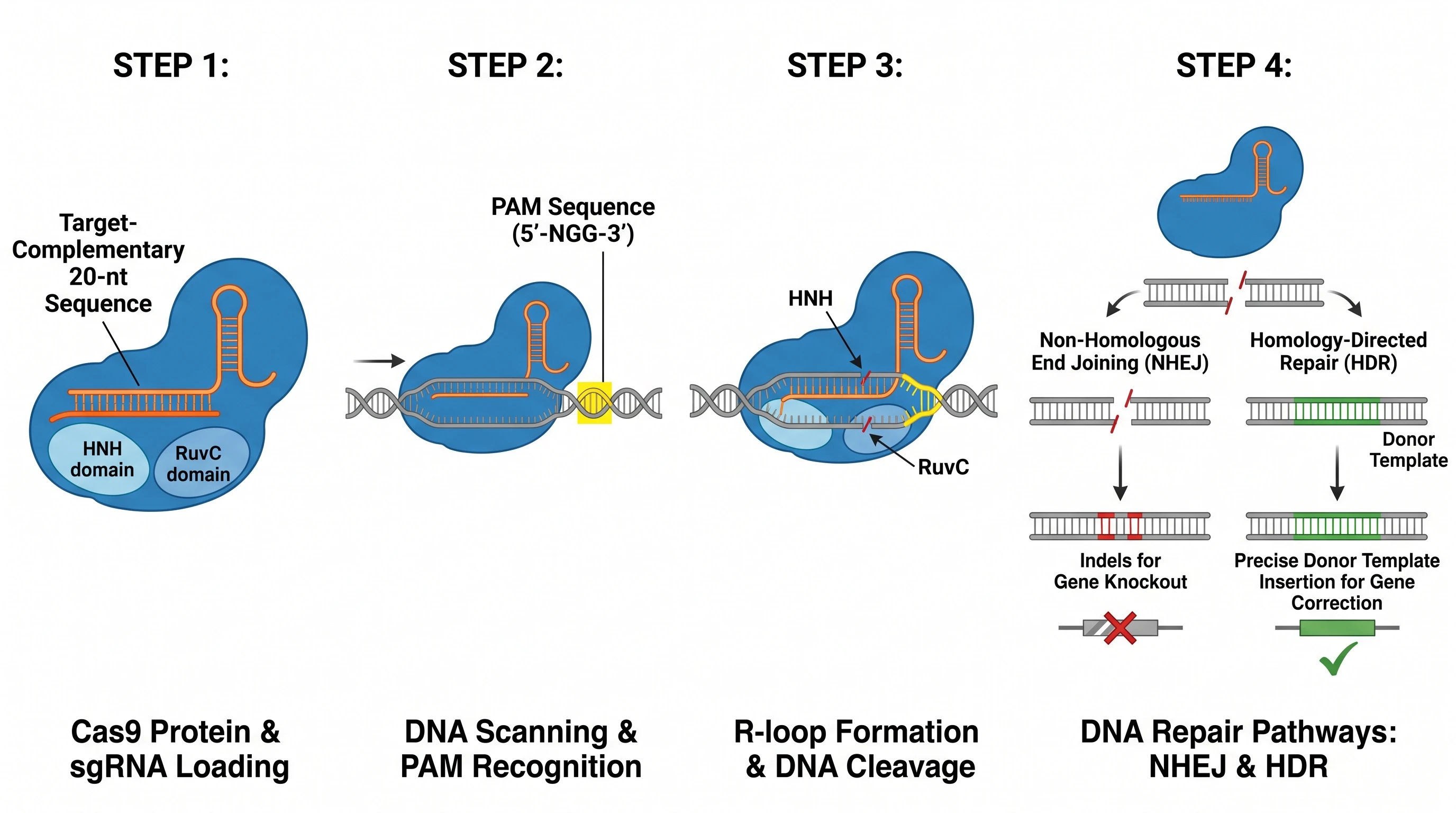 CRISPR-Cas9 Cutting Mechanism