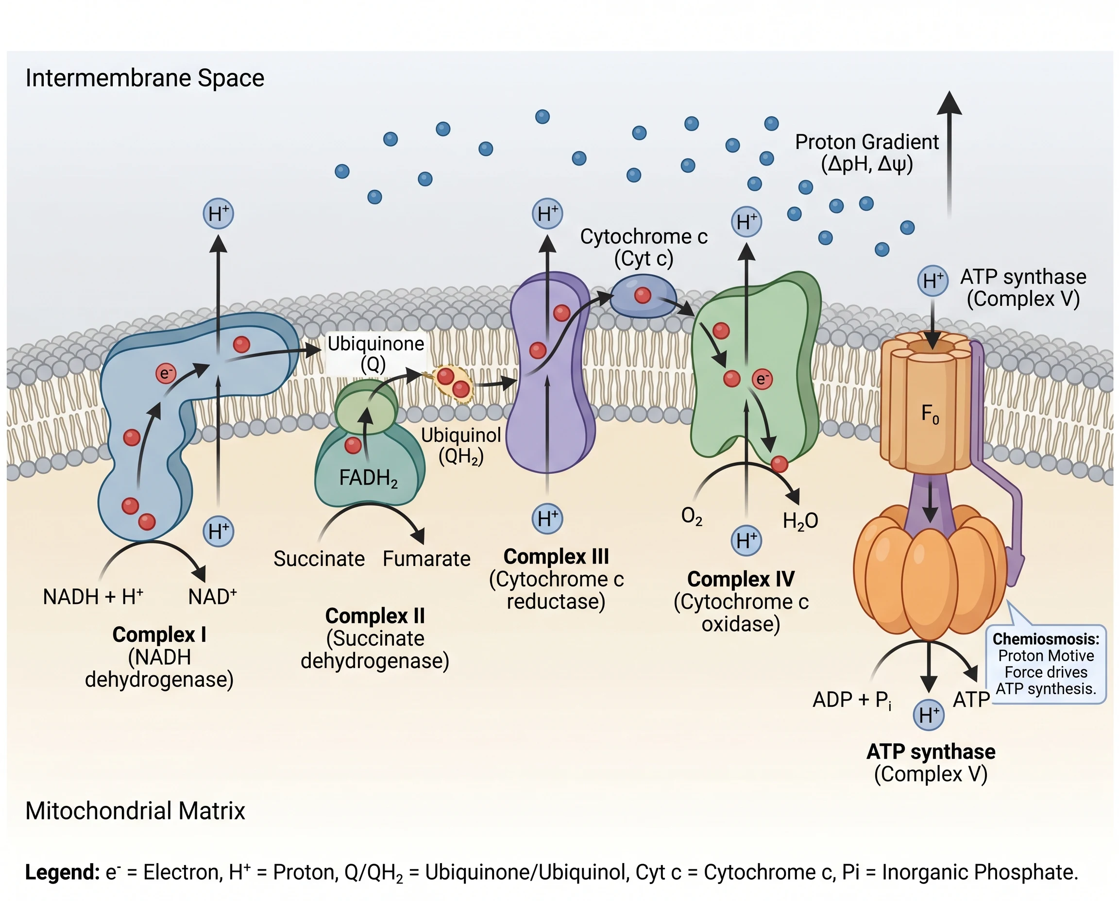 Nano Banana Pro Mitochondrial ETC Pathway