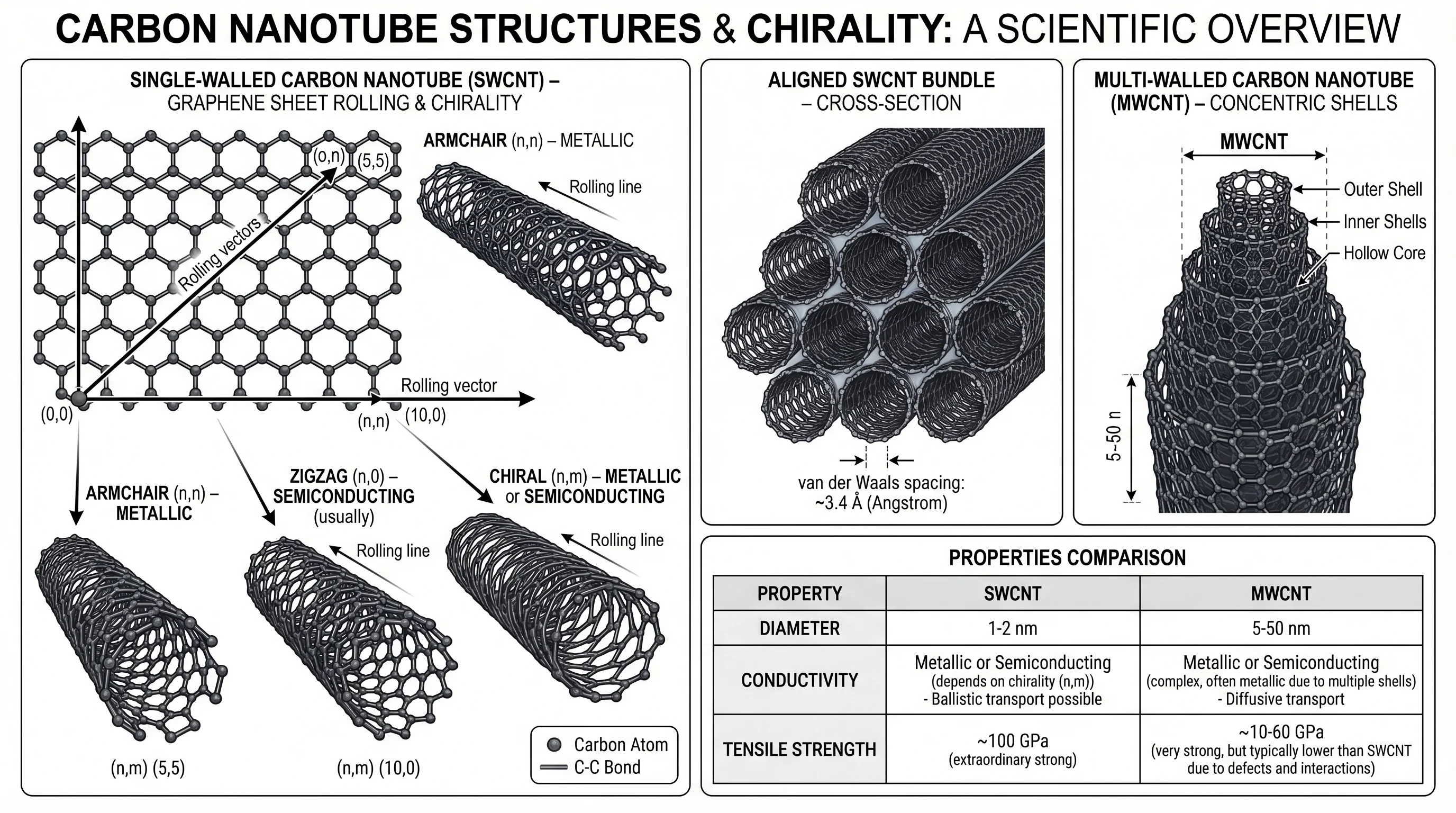 Carbon Nanotube Bundle And Chirality