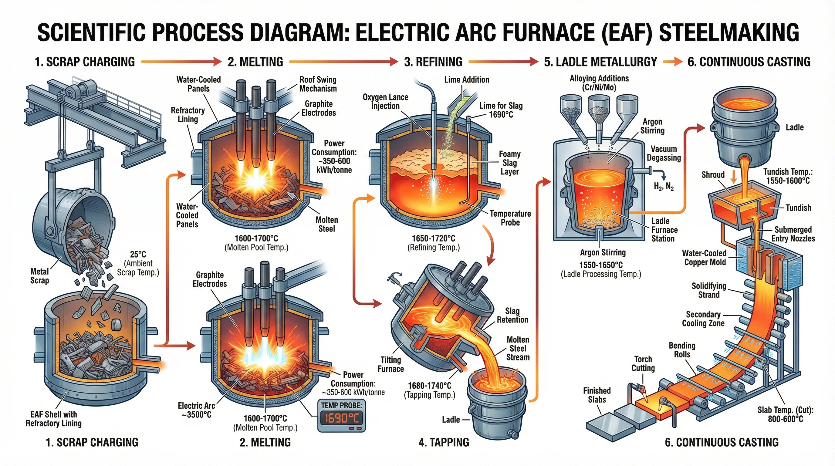 Steel Making Electric Arc Furnace