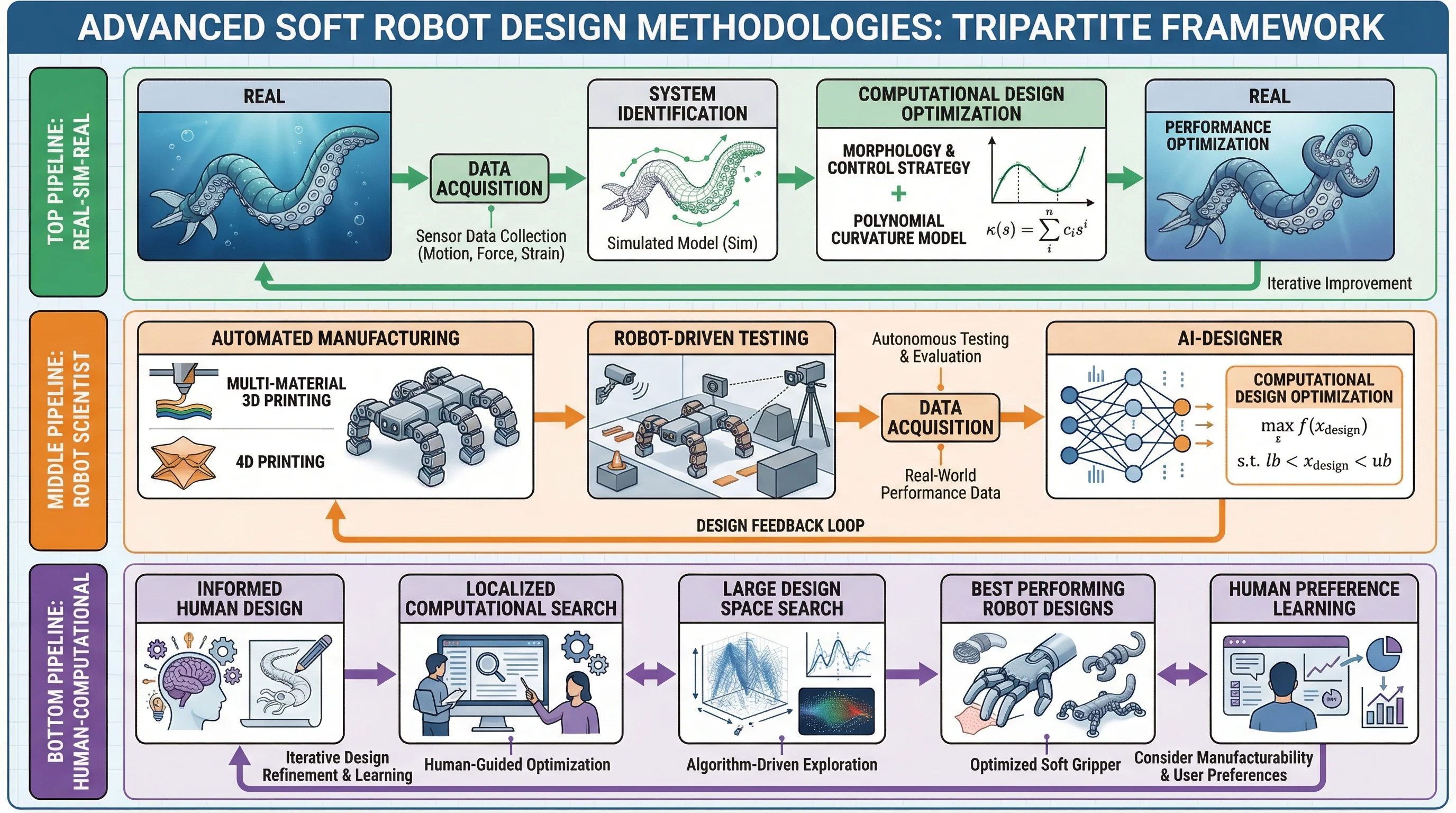 Soft Robot Design Methodologies Framework