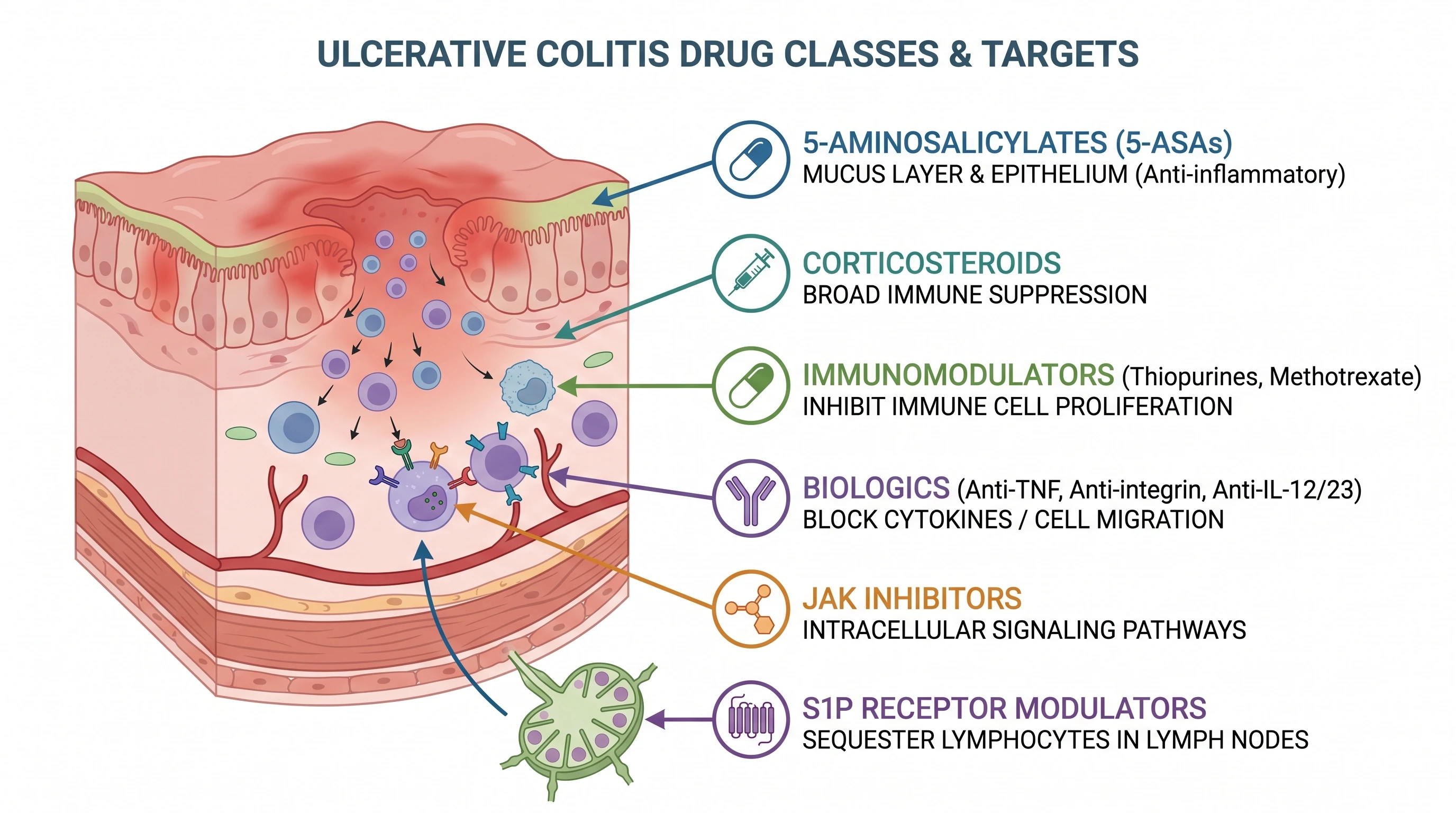 Anchor every drug class to a mucosal compartment