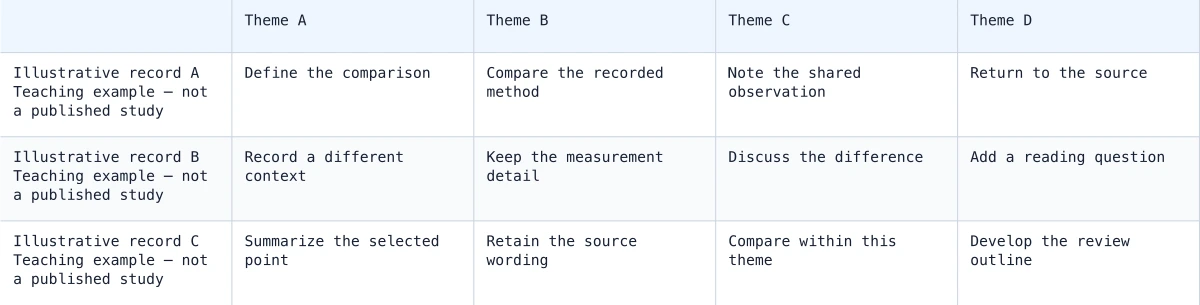 Synthesis Matrix Generator example figure